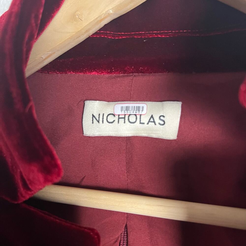 NICHOLAS Red Velvet Mini Dress - Picture 14 of 14